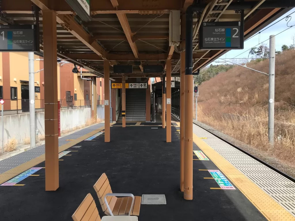 野蒜車站月台(野蒜駅)