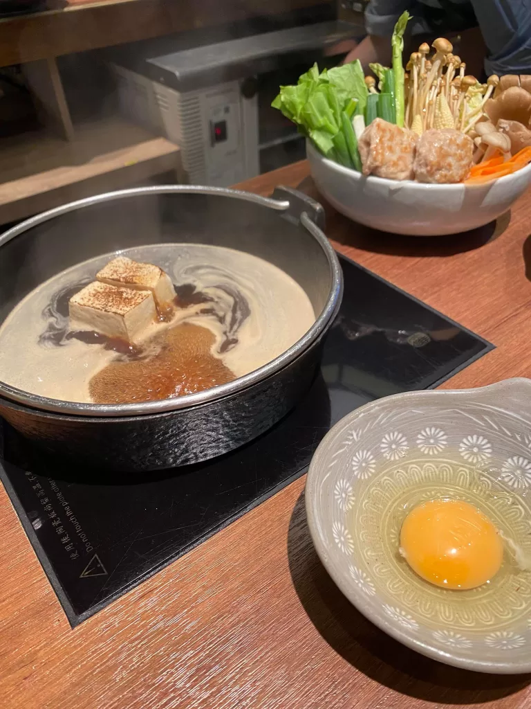 壽喜燒+豆腐+附贈生雞蛋