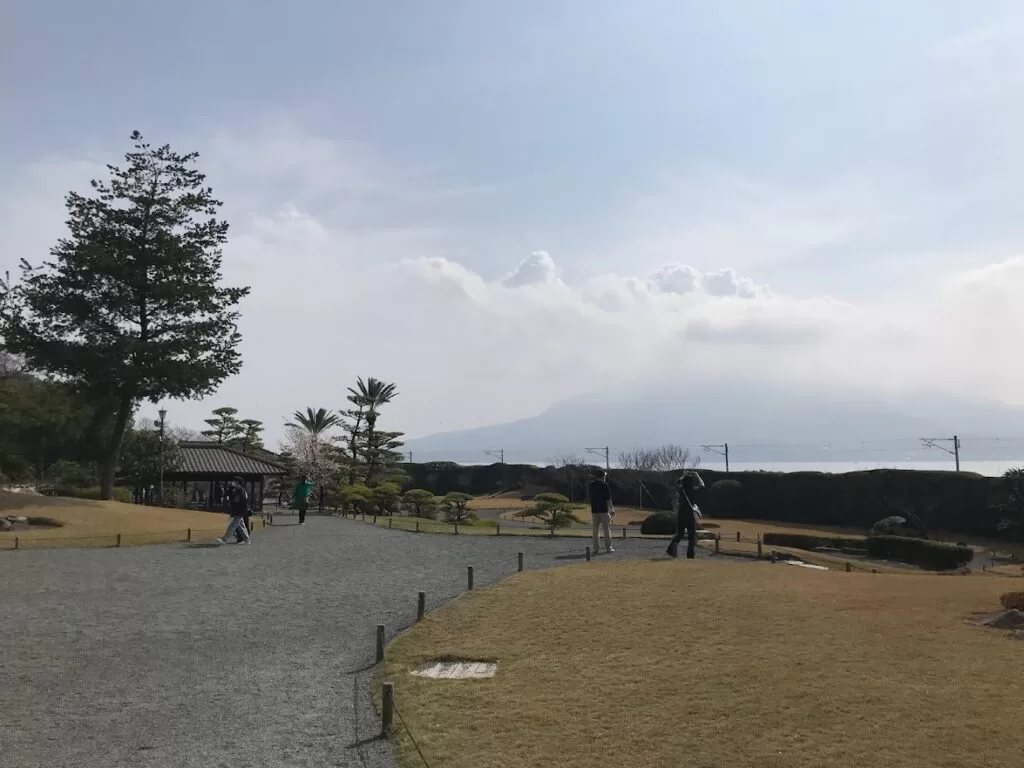 仙巖園-遠眺櫻島