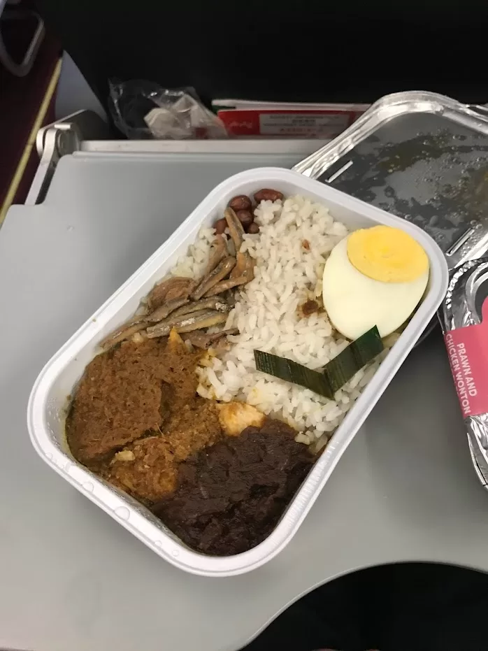 亞航飛機餐：馬來西亞椰漿飯