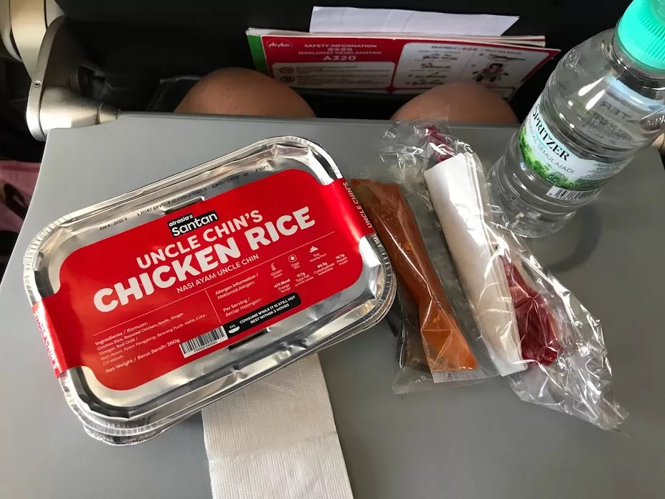 亞航飛機餐-秦叔叔雞肉飯