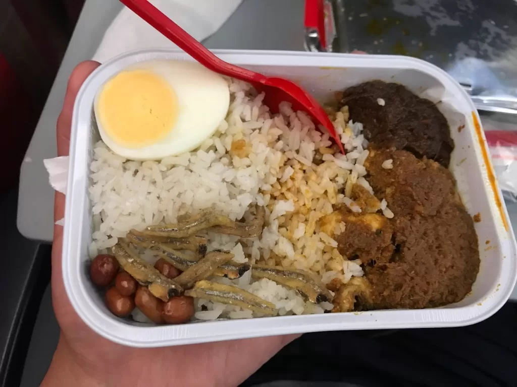 亞航飛機餐：馬來西亞椰漿飯